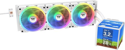 مبرد سائل Thermaltake MINECUBE 360 Ultra CPU؛ متوافق مع إنتل/إيه إم دي؛ 3 × 120 مم 500 ~ 2000 دورة في الدقيقة سوافان EX ARGB؛ MAGForce 2.0. شاشات LCD 4X 3.95 TFT؛ شفرات المروحة القابلة للتبديل؛ ثلج؛ CL-W482-PL12SW-A in Saudi Arabia