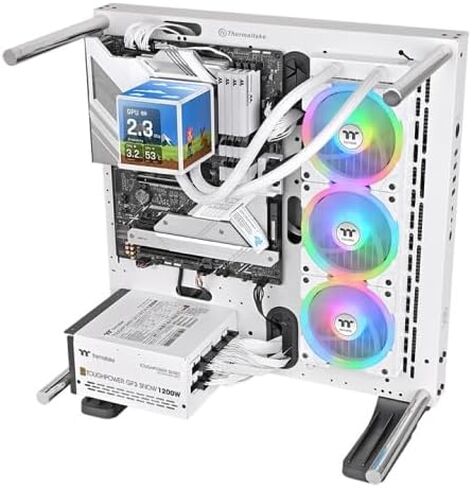 مبرد سائل Thermaltake MINECUBE 360 Ultra CPU؛ متوافق مع إنتل/إيه إم دي؛ 3 × 120 مم 500 ~ 2000 دورة في الدقيقة سوافان EX ARGB؛ MAGForce 2.0. شاشات LCD 4X 3.95 TFT؛ شفرات المروحة القابلة للتبديل؛ ثلج؛ CL-W482-PL12SW-A in Saudi Arabia