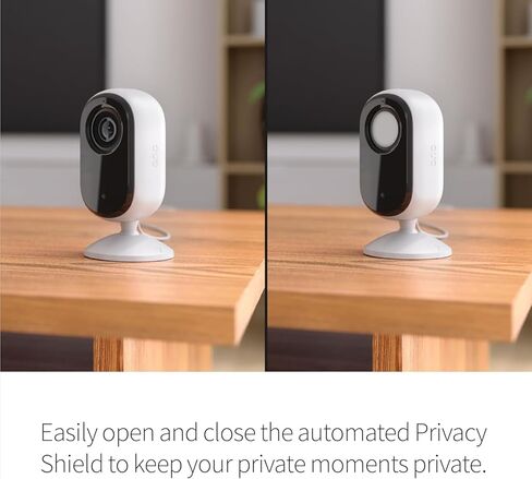 Arlo Essential 2nd Gen Security Camera, Indoor Wired HD Spotlight Cam, 2-Way Audio, Night Vision, Motion Alerts & Notifications, Live Stream, with Automated Privacy Shield, White in Saudi Arabia