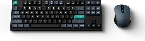 لوحة مفاتيح لاسلكية Keychron B33 ومجموعة ماوس BM25، 2.4 جيجا هرتز/بلوتوث 5.2/سلكي، 80% TKL صامتة محمولة، لوحة مفاتيح مريحة قابلة للتعديل، ماوس DPI قابل للتعديل، جهاز استقبال موحد لنظام التشغيل macOS Windows Linux in Kuwait
