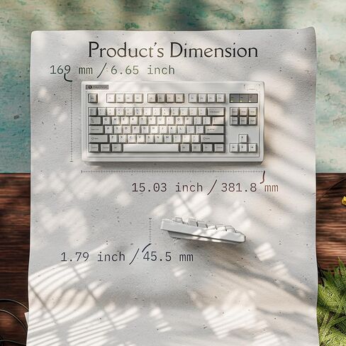 لوحة مفاتيح ميكانيكية لاسلكية Keychron R3 Retro، 80% TKL قابلة للتبديل السريع RGB عن طريق اللمس سوبر براون، وضع QMK ثلاثي (2.4 جيجا هرتز/بلوتوث/سلكي)، متوافق مع نظام التشغيل Mac PC Linux in Kuwait