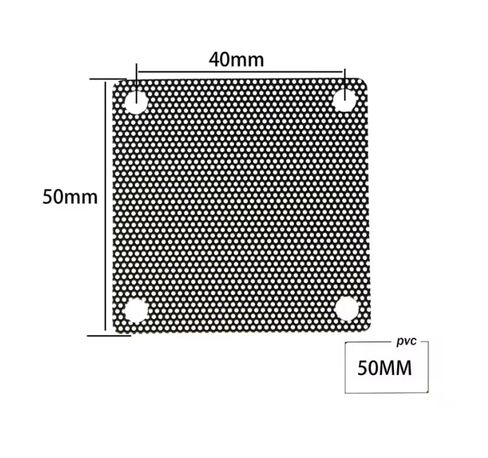 Easycargo 10pcs 50mm Fan Cover Dust Filter 50x50mm in Saudi Arabia