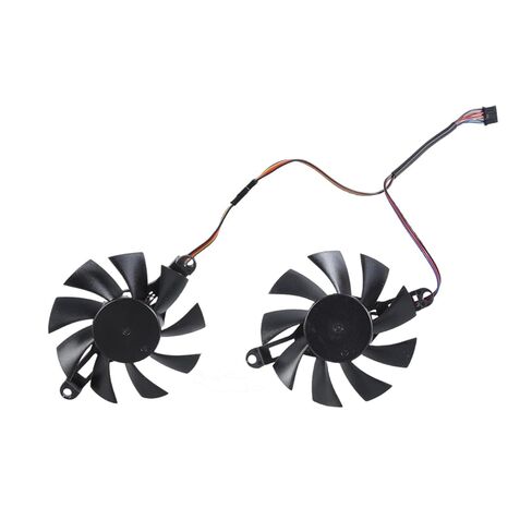 80mm 4Pin Video Card Fan Graphics Card Cooling Graphics Card Radiators Easy Installation Replacement for RX580 2048 in Saudi Arabia