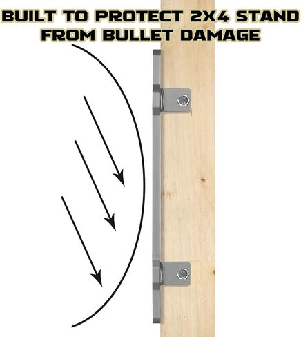 Highwild AR500 Steel 2x4 Target Stand Protector Wood Stand Armor Plate درع واقي لمدى الرماية in Saudi Arabia