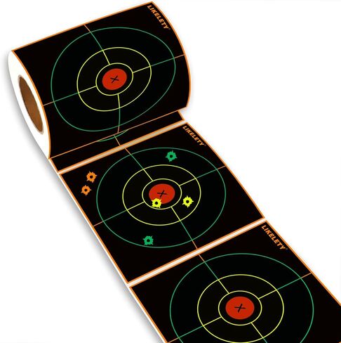 6 Inch 100 Pack Splatter Targets, Adhesive Shooting Target Stickers with Yellow Effect for BB Gun, Pellet Gun, Airsoft, Pistol, Rifle Shooting Practice in Saudi Arabia