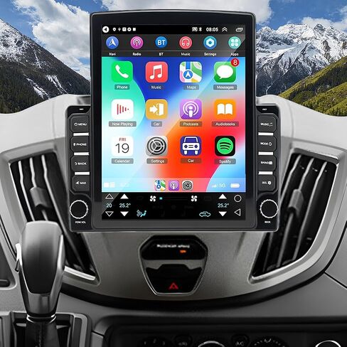4+64G ستيريو سيارة مناسب لسيارة Ford Transit Custom 2013 2014 2015 2016 2017 2018 2019 مع Carplay اللاسلكي Android Auto Android 14 9.7 بوصة مستقبل راديو السيارة FM WiFi GPS SWC Bluetooth AHD Camera in Kuwait