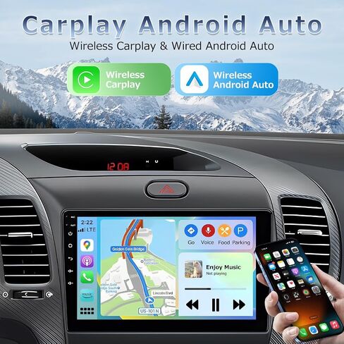 4+64G ستيريو سيارة مناسب لسيارة Ford Transit Custom 2013 2014 2015 2016 2017 2018 2019 مع Carplay اللاسلكي Android Auto Android 14 9.7 بوصة مستقبل راديو السيارة FM WiFi GPS SWC Bluetooth AHD Camera in Kuwait