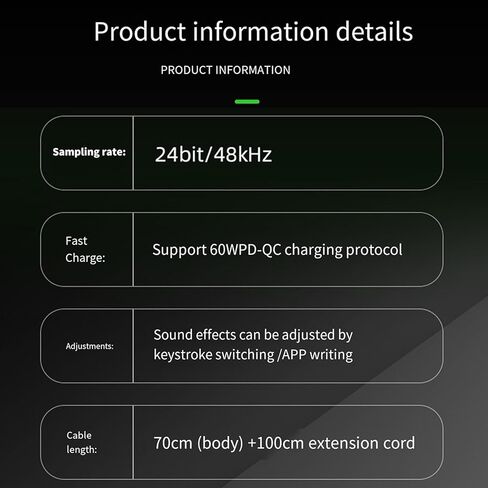 GS20 Type C/USB Small Sound Card 7.1 Channel External with Surround Sound for Wide Compatibility Use Black External Sound Card in Saudi Arabia