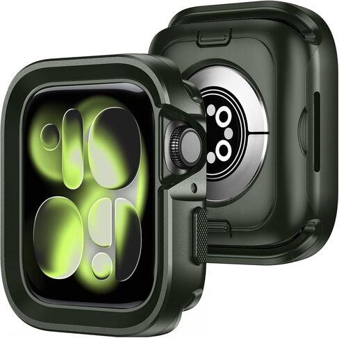 حافظة لساعة Apple Watch Ultra 3 /Ultra 2 /Ultra، حافظة معدنية حماية من الدرجة العسكرية مقاس 49 ملم، مصد من سبائك الألومنيوم مقاوم للصدمات مع غطاء واقٍ خلفي من مادة TPU in Saudi Arabia