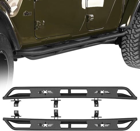 u-Box Gladiator Side Step Running Board Nerf Bar Compatible with Jeep Gladiator JT Sport | Sport S | Overland | Mojave | North Edition | Rubicon | Rubicon Launch Edition 2020 2021 2022 2023 2024 2025 in Saudi Arabia