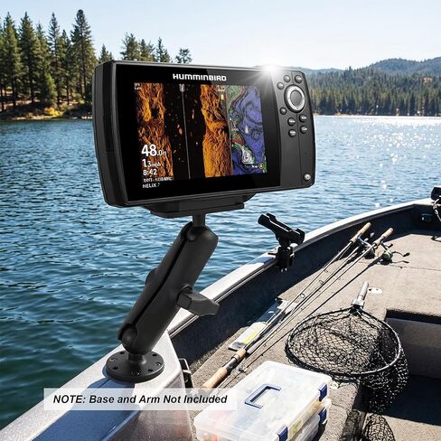 لوحة تثبيت لصياد السمك من الألومنيوم مع كرة مقاس 1.5 بوصة/C/38 مم، متوافقة مع Humminbird Helix 5/Helix 7، متوافقة مع حوامل ذاكرة الوصول العشوائي، سكوتي، ذراع الكرة iBOLT وملحقاتها in Saudi Arabia
