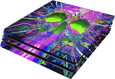 MightySkins Skin Compatible with Sony PS4 Pro Console - Hard Wired | Protective, Durable, and Unique Vinyl Decal wrap Cover | Easy to Apply, Remove, and Change Styles | Made in The USA in Saudi Arabia