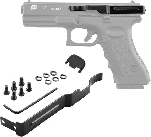 مشبك حزام البندقية، مشبك حافظة نحيف مخفي سهل التركيب لموديلات Glock Gen 1-5 17، 19، 22، 23، 24، 25، 26، 27، 28، 30S، 31، 32، 33، 34، 35، 36 in Kuwait