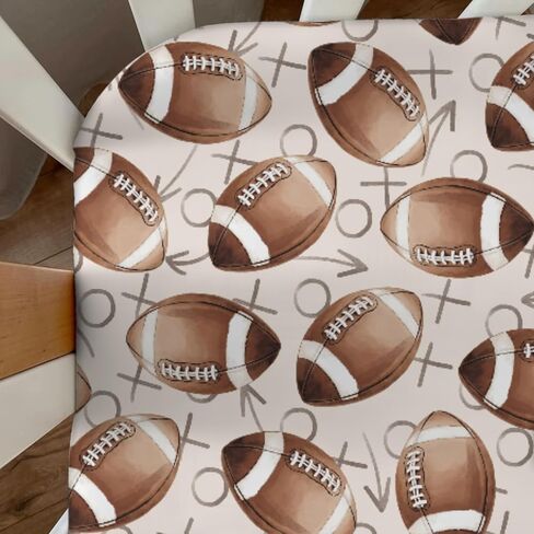 لعبة كرة القدم يوم ملاءات سرير الطفل كرة القدم الأمريكية الرياضية ورقة الطفل المجهزة سرير غطاء مرتبة مرتبة طفل صغير 52 ''x 28'' in Kuwait