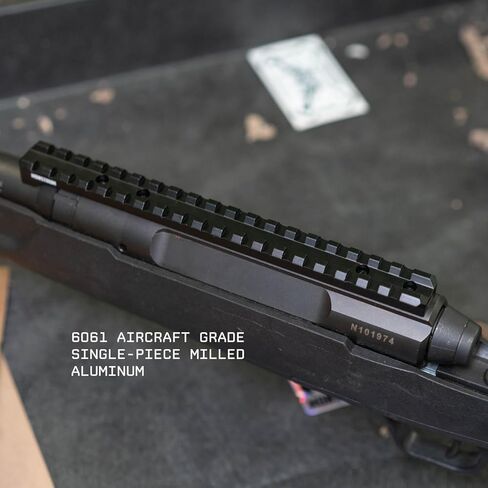 Monstrum Savage Axis ممتدة الطول Picatinny Rail Mount مع فقاعة مستوى متكاملة | يتضمن كلا من البراغي رقم 6 ورقم 8 للتوافق مع جميع نماذج محور سافاج من الجيل in Kuwait