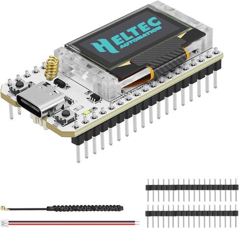 1 Pack ESP32 LoRa V3 Development Board with 915MHz LoRa Antenna Integrated WiFi Bluetooth SX1262 CP2102, 0.96-inch OLED Display, Type-C Interface for Meshtastic in Saudi Arabia