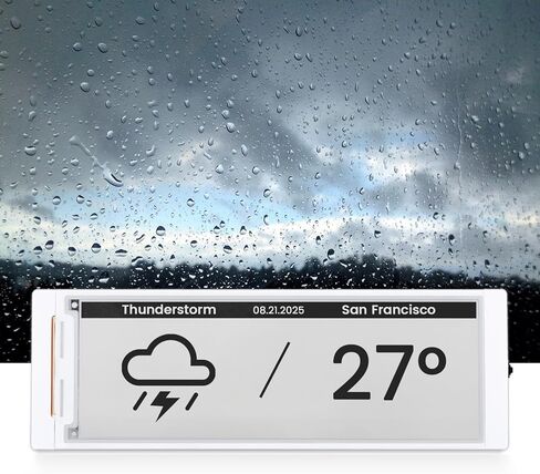ELECROW ESP32 E-Ink Display 5.79 Inch, CrowPanel E-Paper HMI Display Compatible with Arduino IDE, E Ink Screen with 272x792 Resolution Black/White Color, Driven by SPI Interface in Kuwait