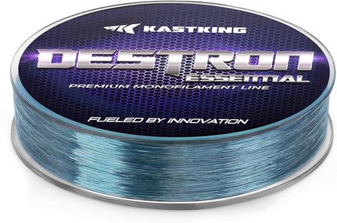 KastKing Destron Essential Monofilament Fishing Line, Advanced Polymer Coating for High Abrasion Resistance, Super Smooth, High Strength, Low Memory Mono Line, Fresh and Saltwater Fishing in Saudi Arabia
