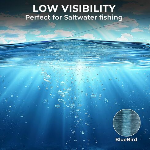 KastKing Destron Essential Monofilament Fishing Line, Advanced Polymer Coating for High Abrasion Resistance, Super Smooth, High Strength, Low Memory Mono Line, Fresh and Saltwater Fishing in Saudi Arabia
