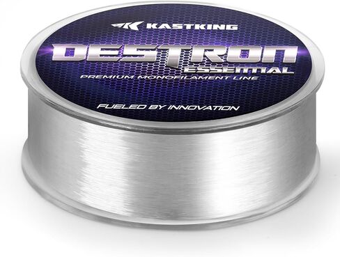 KastKing Destron Essential Monofilament Fishing Line, Advanced Polymer Coating for High Abrasion Resistance, Super Smooth, High Strength, Low Memory Mono Line, Fresh and Saltwater Fishing in Saudi Arabia