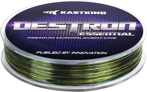 KastKing Destron Essential Monofilament Fishing Line, Advanced Polymer Coating for High Abrasion Resistance, Super Smooth, High Strength, Low Memory Mono Line, Fresh and Saltwater Fishing in Saudi Arabia