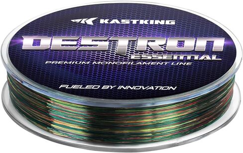 KastKing Destron Essential Monofilament Fishing Line, Advanced Polymer Coating for High Abrasion Resistance, Super Smooth, High Strength, Low Memory Mono Line, Fresh and Saltwater Fishing in Saudi Arabia