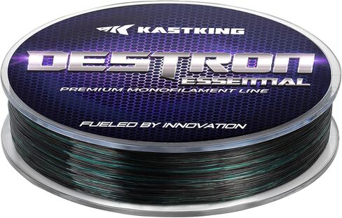 KastKing Destron Essential Monofilament Fishing Line, Advanced Polymer Coating for High Abrasion Resistance, Super Smooth, High Strength, Low Memory Mono Line, Fresh and Saltwater Fishing in Saudi Arabia