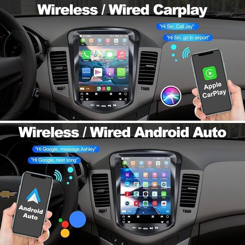 4G+64G Car Radio for Chevrolet Chevy Cruze 2009 2010 2011 2012 2013 2014 2015, 10.4 Inch IPS Touch Screen Car Stereo with Carplay/Android Auto,GPS, WiFi, Bluetooth,FM, Android 13 in Saudi Arabia