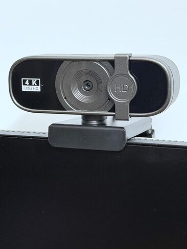 كاميرا ويب 4K Ultra HD، تركيز تلقائي، أسود، USB 2.0، زاوية واسعة 95 درجة، تثبيت الصورة الرقمية، كاميرا مؤتمرات الفيديو للكمبيوتر المكتبي in Kuwait