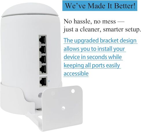 حامل على الحائط لجهاز Ubiquiti UniFi Dream Router & Dream Machine 7 (UDR7) - ترقية دعامة معدنية متينة متوافقة مع جهاز توجيه UniFi Dream، وDream Machine، وDream Machine 7 (كلاسيكي - عبوة واحدة، أبيض) in Kuwait