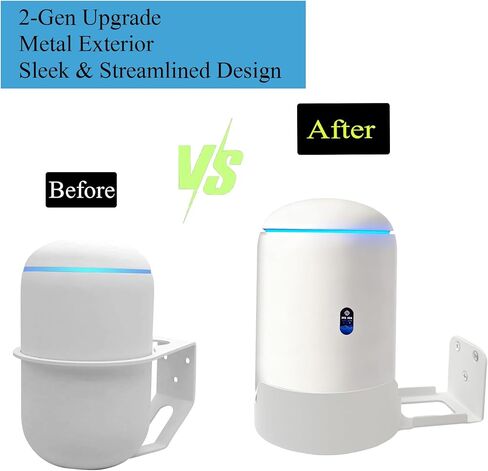 حامل على الحائط لجهاز Ubiquiti UniFi Dream Router & Dream Machine 7 (UDR7) - ترقية دعامة معدنية متينة متوافقة مع جهاز توجيه UniFi Dream، وDream Machine، وDream Machine 7 (كلاسيكي - عبوة واحدة، أبيض) in Kuwait