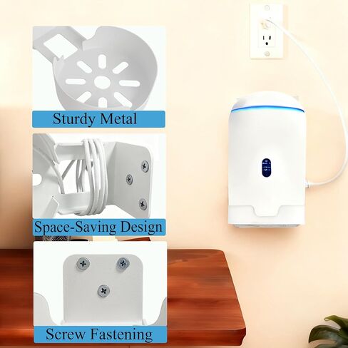 حامل على الحائط لجهاز Ubiquiti UniFi Dream Router & Dream Machine 7 (UDR7) - ترقية دعامة معدنية متينة متوافقة مع جهاز توجيه UniFi Dream، وDream Machine، وDream Machine 7 (كلاسيكي - عبوة واحدة، أبيض) in Kuwait