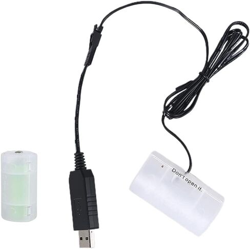 Feamos 1.1 متر USB إلى 1.5 فولت 3 فولت 4.5 فولت 6 فولت D-خلية-مزيل البطارية يمكن أن يحل محل 1-4 قطعة 1.5 فولت D-بطاريات قلوية للعبة المصباح in Saudi Arabia