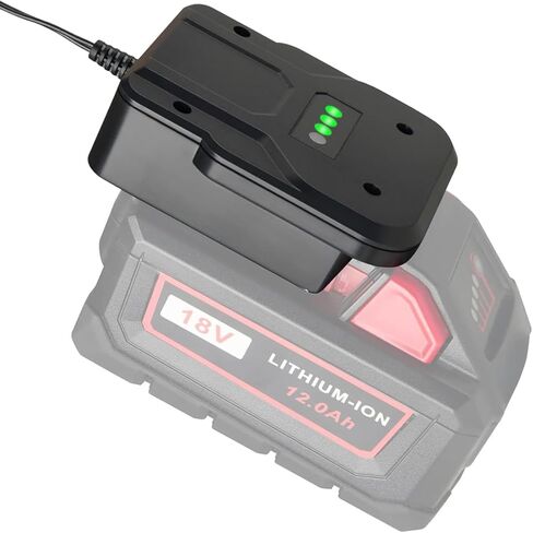 شاحن GOXX 18V/2A Rapid M18 بديل لشاحن Milwaukee M18 48-59-1802 48-59-1806 48-59-1804 48-59-1812، متوافق مع بطارية Milwaukee 18V 48-11-1850 11-1840 11-1815 11-1828 11-1860 in Kuwait