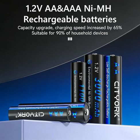 شاحن بطارية 16 Bay AA AAA، شاحن بطارية NiMH بشاشة LCD ذكية لبطاريات 1.2V AA/AAA NiMH/NiCd القابلة لإعادة الشحن مع وظيفة التفريغ وحماية IC مدمجة in Kuwait