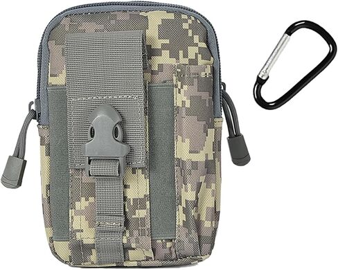 Tactical Fanny Pack for Men,Waterproof Waist Bag with MOLLE System & Carabiner and 600D Camouflage Oxford Durable,Multi-Pocket Design Waist Bag for Hiking, Hunting, Cycling & Outdoor Carry. in Saudi Arabia