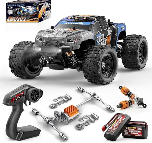 1:18 Entry-Level RC Cars for Adults & Boys, Off-Road RC Truck 40 km/h, Carros de Control Remoto 4x4 with 2 Batteries, Fast Remote Control Car for Adults in Saudi Arabia