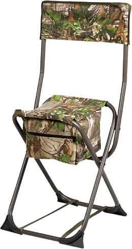 مقعد حمامة من Hunters Specialities بدون مسند ظهر - إطار فولاذي قابل للطي، تصميم محمول خفيف الوزن للصيد والتخييم كرسي أعمى - حافة Realtree in Kuwait