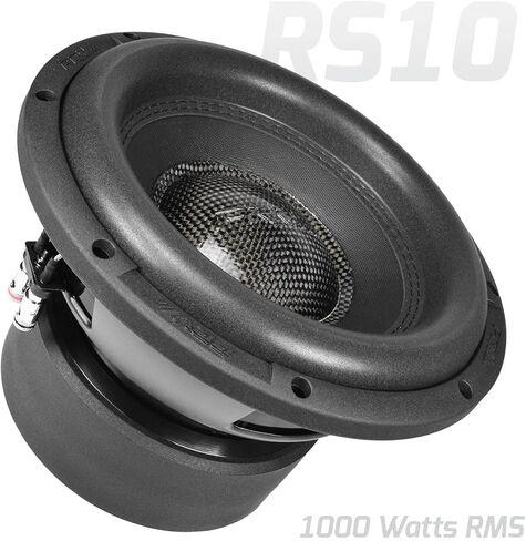 PRV AUDIO 10" Sub D4 2000 Watts Max Power Dual 4 Ohm, 17.5 mm Xmax, RS10-SUBD4, 2.6 in Voice Coil, 10 Inch Car Subwoofer Deep Low Tones for Car, Truck Audio Systems (Single) in Saudi Arabia