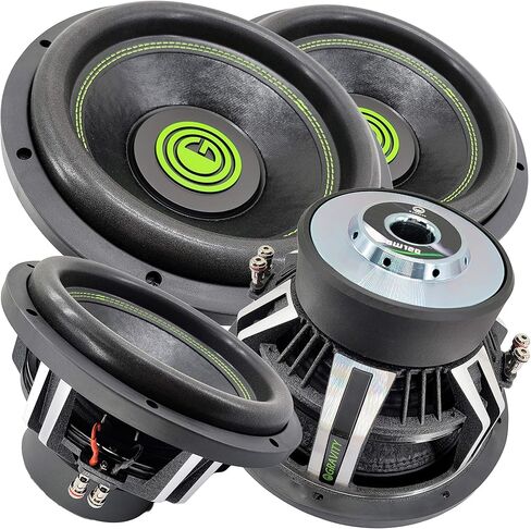 Gravity Car Vehicle Subwoofer Audio Speaker - 12 Inch Competition Grade Pressed Paper Cone, 2 Ohm DVC, Advanced Air Flow, 6000W Power for Stereo Sound System Warzone GW12D2 (2 Subwoofers) in Kuwait