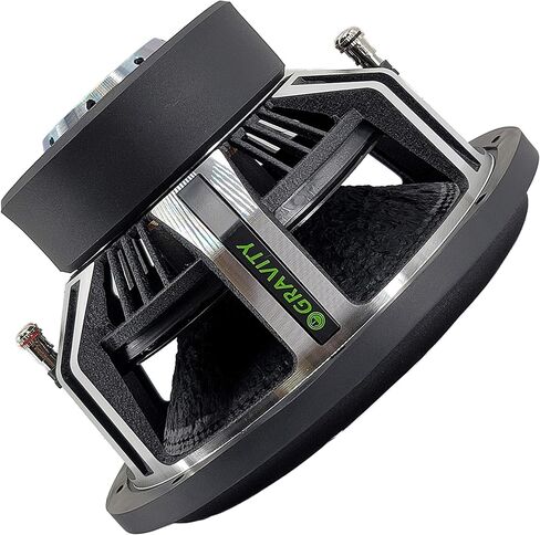 Gravity Car Vehicle Subwoofer Audio Speaker - 12 Inch Competition Grade Pressed Paper Cone, 2 Ohm DVC, Advanced Air Flow, 6000W Power for Stereo Sound System Warzone GW12D2 (2 Subwoofers) in Kuwait