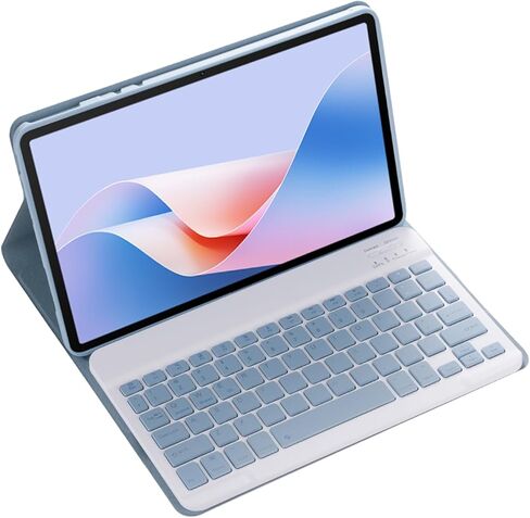 مجموعة لوحة مفاتيح وماوس لاسلكية مغناطيسية قابلة للفصل مع غطاء جلدي لجهاز OnePlus Pad Pro 2024 مقاس 12.1 بوصة - حافظة لوحة مفاتيح حماية مغلفة بالكامل (أرجواني، عادي) in Kuwait