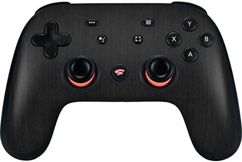 غلاف Skinit المخصص للألعاب المتوافق مع وحدة تحكم Google Stadia - تصميم Skinit المرخص رسميًا والمصمم في الأصل من خشب الأبنوس in Kuwait