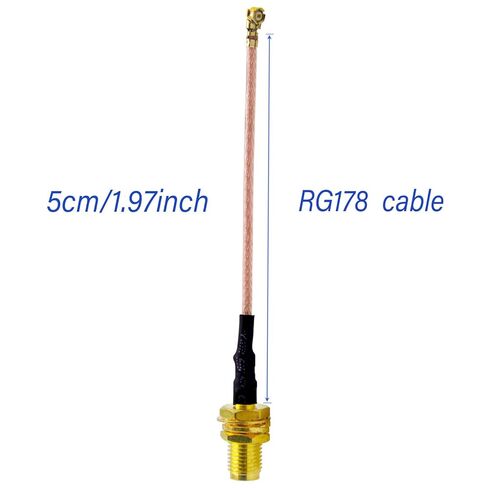 2 قطعة U.FL/IPX إلى SMA أنثى RF كابل محوري RG178 SMA ضفيرة كابل قافز 5 سنتيمتر/1.97 بوصة لهوائي 3G 4G WiFi GSM بلوتوث وحدة لاسلكية in Kuwait