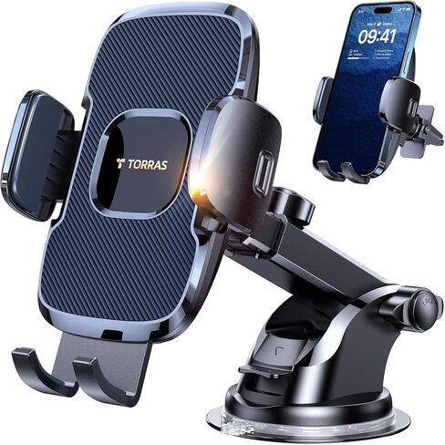 TORRAS 96+LBS Strongest Suction & Military-Grade Universal Car Phone Mount in Saudi Arabia