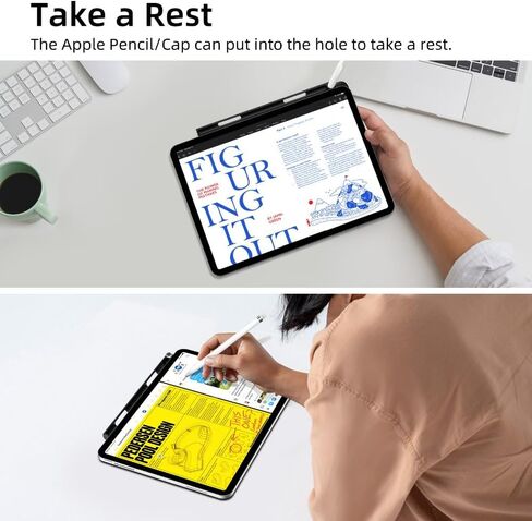 White Pencil Holder,Stylus Pouch Compatible with M-agic Keyboard Portable Smart Pencil Case for Apple in Saudi Arabia