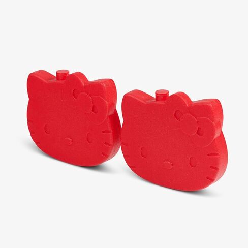 Igloo Hello Kitty® Classic Ice Block 2-Pack، عبوات تبريد بلاستيكية حمراء قابلة لإعادة الاستخدام وقابلة لإعادة التجميد in Kuwait