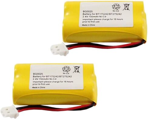 Fenzer 2X Home Phone Battery BG0025 for Vtech BT175242 BT275242 89-1341-00-00 CS6129 CS6129-54 CS6129-2 CS6129-3 CS6129-31 CS6129-32/AT&T 43-721 91301 in Saudi Arabia