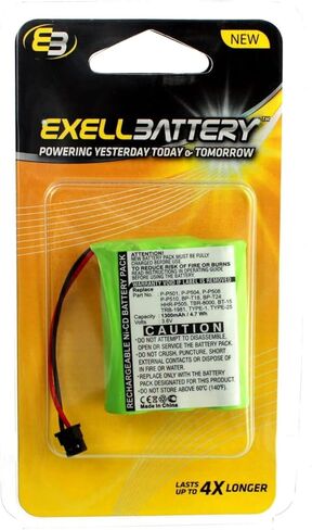 بطارية هاتف لاسلكية من إكسيل تحل محل P-P501، KX-A36، النوع 1، P-P504، P-P508، P-P510، النوع 21، HHR-P505، KX-TCA14، RCT-3A-C1 in Saudi Arabia
