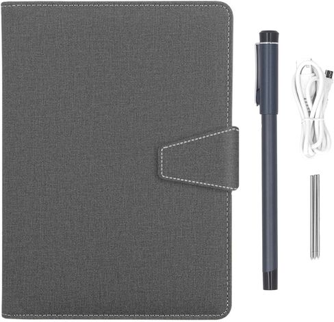 PUSOKEI Digital Smart Pen and Notebook Set, Realtime Paper to Digital Sync with OCR Text Conversion & AI Drawing, Bluetooth 5.0 for Students, Professionals, Offline Storage (Gray) in Saudi Arabia